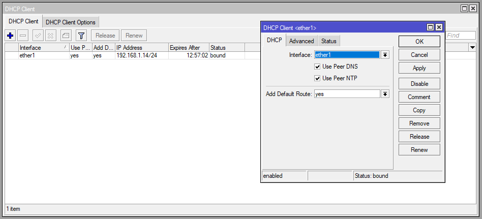 DCHP Client