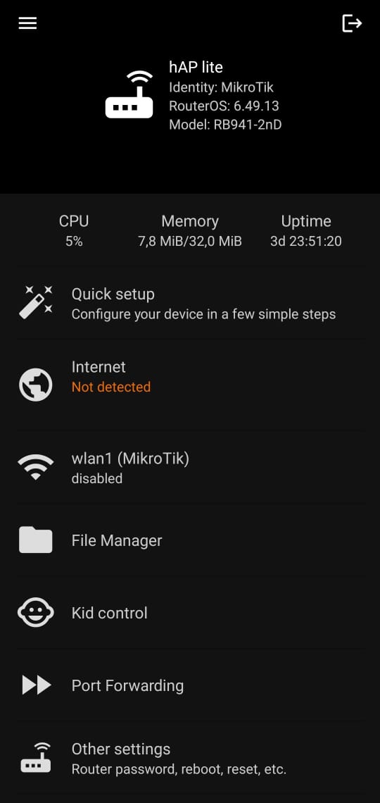 MikroTik APP